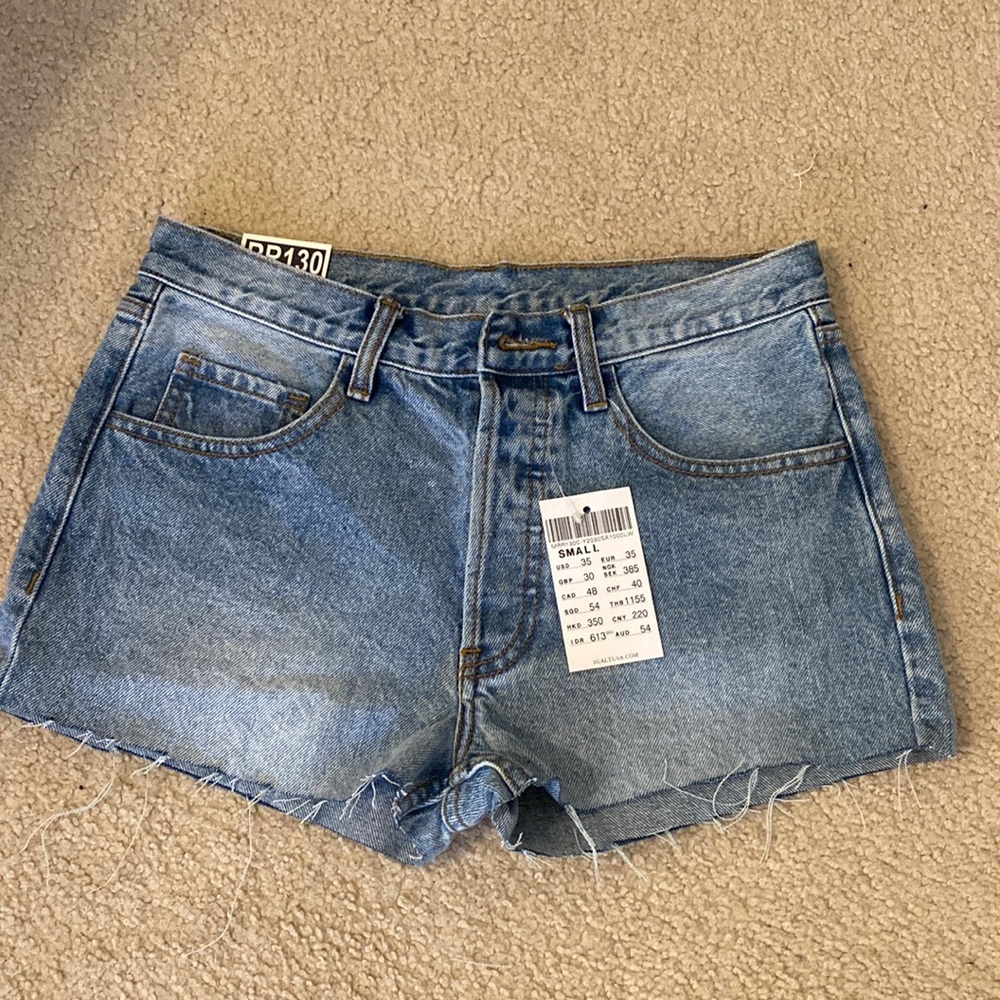COPY - Low waisted Blue Denim Shorts